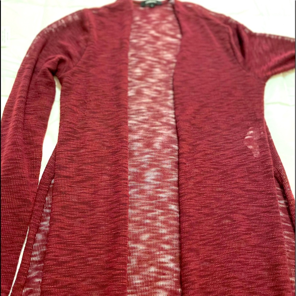Maroon Duster Cardigan